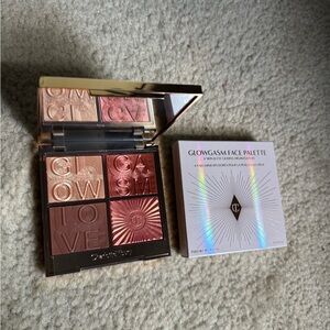 Charlotte Tilbury Glowgasm Face Palette - Gold and Pink Hues
